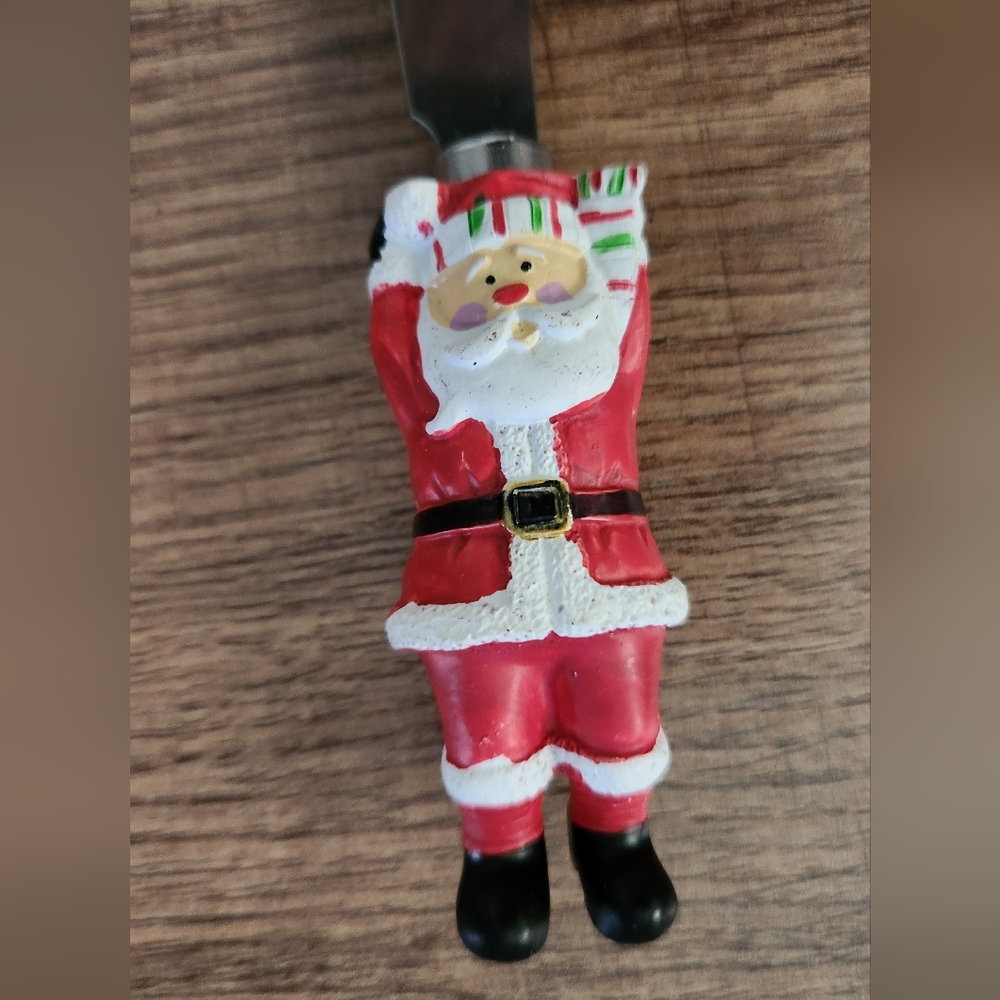 Christmas Cheese Butter Spreader Knives Stainless steel Santa Claus